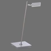 PURE Mira LED-bordslampa, dimmer, aluminium