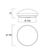 Sylvania Start Surface LED-taklampa, Ø 18 cm