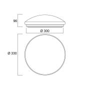 Sylvania Start Surface LED-taklampa dimm Ø 33cm