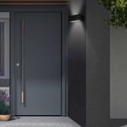 Telefunken LED-utomhusvägglampa Monaco upp/ner svart