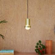 Tala pendellampa Loop small, aluminium, LED-glob IV, guld