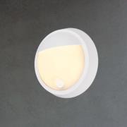 Briloner LED-utomhusvägglampa 3784016, vit, touchdimmer, Ø 17 cm