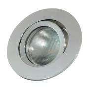 MEGATRON LED-inbyggnadsspot Decoclic GU10/GU5.3, rund, silver