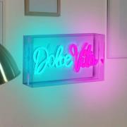 Näve LED-vägglampa Dolce Vita, klar, 30x15 cm, plast USB RGB