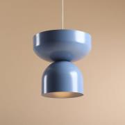 ALDEX Hänglampa Api, blå, metallskärm, 30 cm