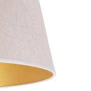 Duolla Lampskärm Cone Höjd 25,5 cm, ecru/guld