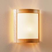 Lamkur Vägglampa Zanna i trä, höjd 34 cm, ljus ek