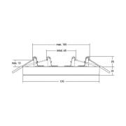 BRUMBERG Moon Mini LED-taklampa RC CCT, Ø17cm