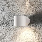 Konstsmide Utomhusvägglampa Modena Round, rund, vit