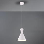 Reality Leuchten Hänglampa Enzo, 1 lampa, Ø 20 cm, vit