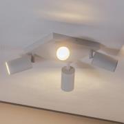 Argon Takspotlight Sado, vit, stål, justerbar, 4 lampor