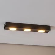 Luminex Downlight Ian i svart, 3 lampor