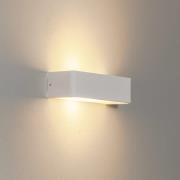 Argon Vägglampa Atrato, vit, stål, bredd 35 cm