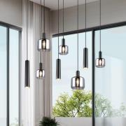 Trio Lighting Mataro hänglampa, krom/svart, 118 cm, 8 lampor glas/meta...