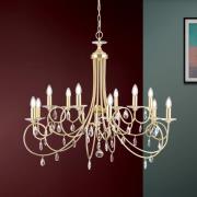 ORION Förgylld takkrona VIOLETTA med 12 ljuskällor