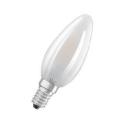 OSRAM LED-lampa stearinljus matt E14 4W 827 4-pack