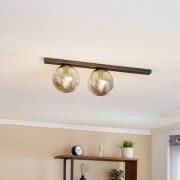 EMIBIG LIGHTING Taklampa Fit, svart/grafit, 2 lampor