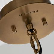 Quintiesse Hänglampa Linara, svart/mässing, 1 lampa