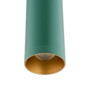 Argon LED-pendellampa Rulo, grön, Ø 3,2 cm, stål, 3000 K