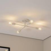 HELAM Cambridge taklampa, 4 lampor, sandfärgad, metall