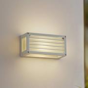 Lucande utomhusvägglampa Aurelien, vit, 12cm, list, IP54