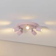 Luminex Takspotlight Fun, rosa, Ø 30 cm, justerbar, GU10