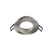 Deko-Light Samsola takinbyggnadslampa, borstat silver, Ø 8 cm metall