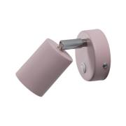 Luminex Fun spotlight till vägg, rosa, 14 cm hög, justerbar, GU10
