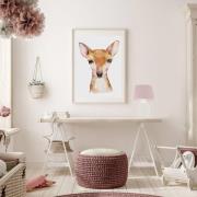 Maco Design Bordslampa Rosabelle med fot i burform, rosa