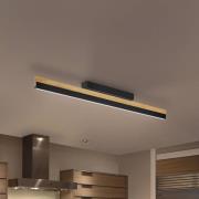 Quitani LED-taklampa Keijo, svart/ek