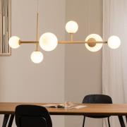 ALDEX Hänglampa Joel, beige/vit, 6 lampor