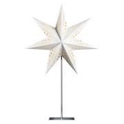 STERNTALER Pappersstjärna, vit, 7-taggig, Ø 45 cm, höjd 70 cm