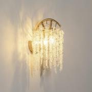 Lucea Vägglampa Grape, mässing antik Höjd 42 cm metall/glas 2 lampor.