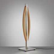 Quitani LED-bordslampa Kiera, ek/matt nickel