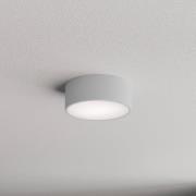 TEMAR LIGHTING Taklampa Cleo 200, grå, sensor, IP54, Ø 20 cm, metall