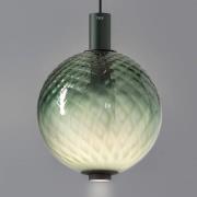 OLEV LED-pendellampa BEAM STICK NUANCE BALLOTON, grön Ø 20 cm 927