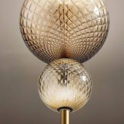 OLEV LED-golvlampa TERRA&LUNA, guld/bärnstensfärgad, metall/glas, 927