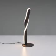 Reality Leuchten LED-bordslampa Ginko, svart matt, metall, höjd 40,5 c...