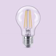 Philips LED-lampa E27 A60 7W 806lm 2700K filament 3-pack