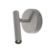 SIGMA Vägglampa Sopel, taupe, 1 lampa, stål, G9, höjd 15 cm