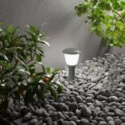 Fabas Luce Sockellampa Thiago, 30 cm, mörkgrå, metall, E27, IP65