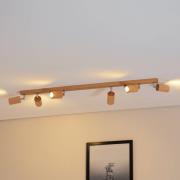 Envostar Peach Puff takspotlight trä 6 lampor