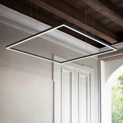 Ideallux Ideal Lux LED-pendellampa Oracle Slim 90 x 90 cm svart 3 000 ...