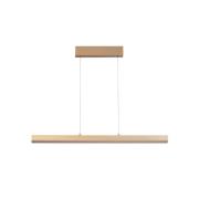 FISCHER & HONSEL LED-hänglampa Vayana, längd 190 cm, sandfärgad, metal...