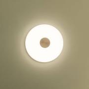 Northern LED-vägglampa Glint, Ø 36 cm, glas, opalvit