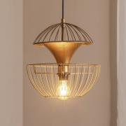 Opviq Hänglampa Telmander 11410, guldfärgad, metall, Ø 30 cm