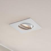 Prios inbyggnadslampa Fibur, vit, 9 cm, GU10