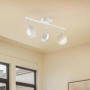 Lindby strålkastare Jyla, vit, lins, 3 000 K, 3-ljus, GX53