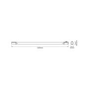 OSRAM LED-ljuslist TUBEKIT, 150 cm, 3 000 K vit strömbrytare
