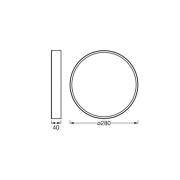 OSRAM LED-taklampa ORBIS SLIM MOIA svart Ø 28 cm metall